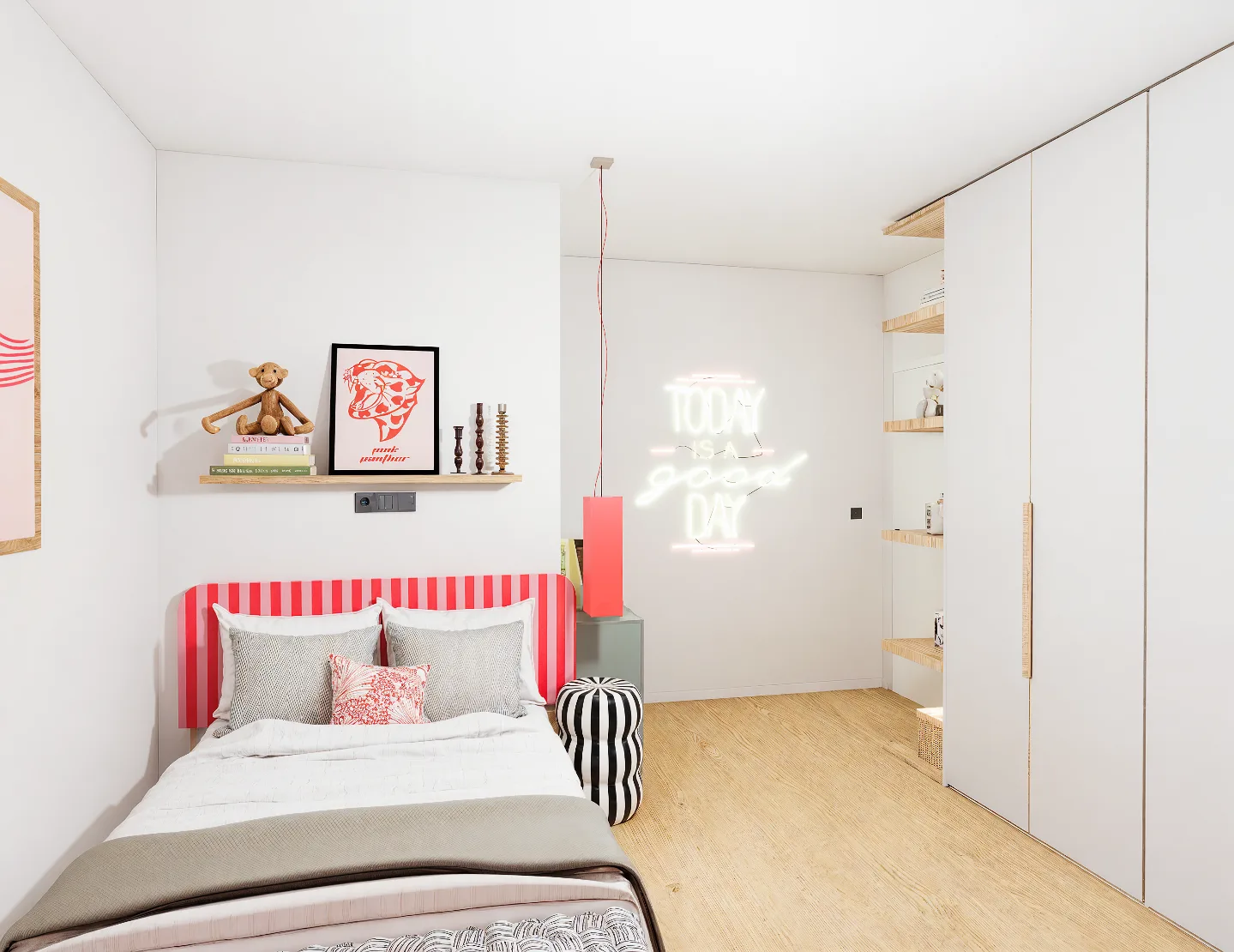 Habitación juvenil 1 renderizada